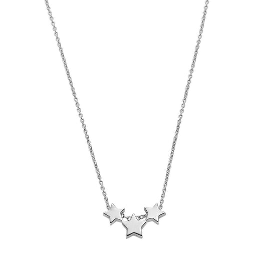 Astra - Silver Triple Star Necklace