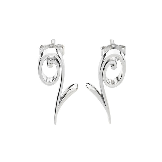 Small Q stud earrings