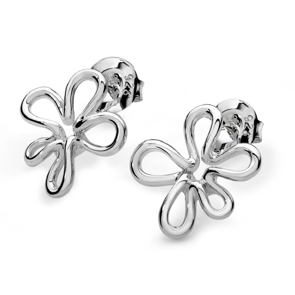 Large Silver Splash Studs