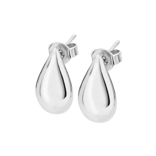 Large Teardrop Stud Earrings