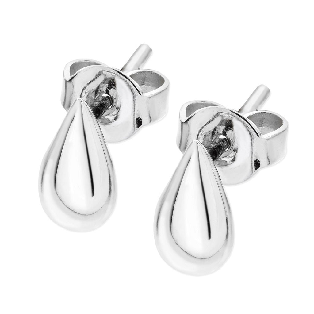 Mini tear drop stud earrings