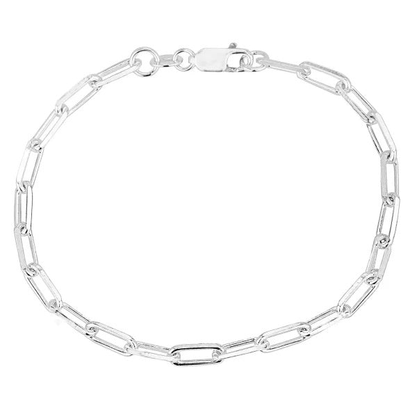 Silver Paperlink Chain Bracelet